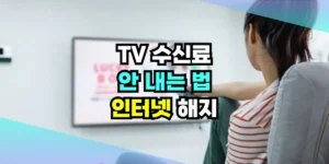 TV 수신료 안내는 법