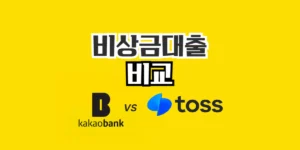 비상금대출 카카오 토스 비교