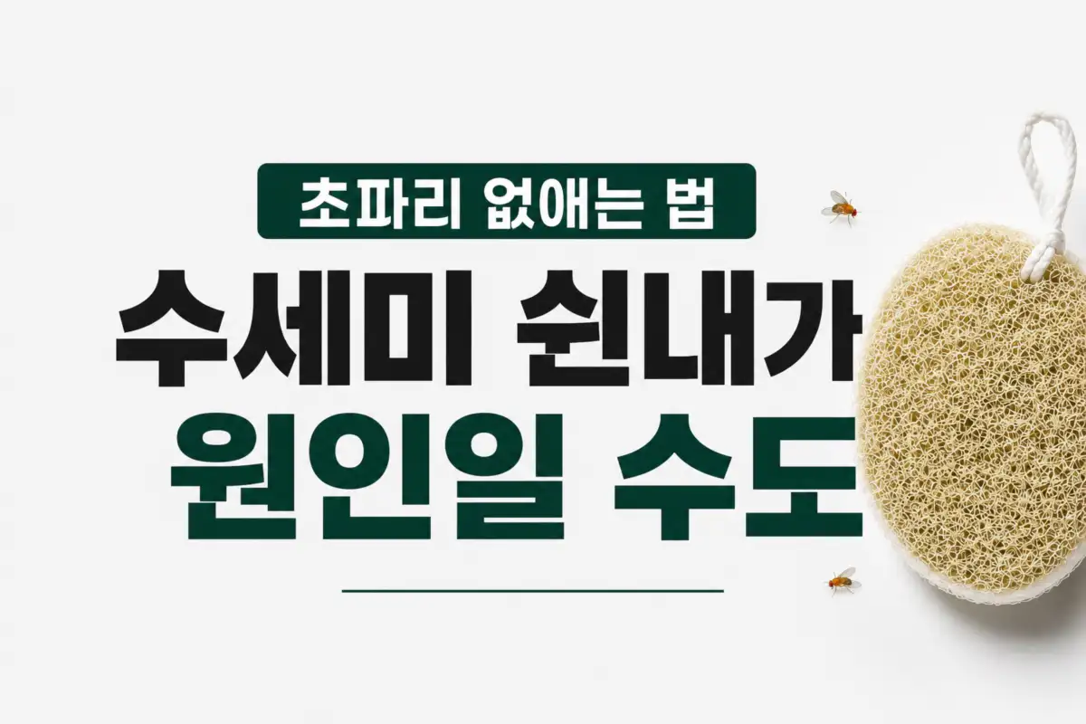 초파리 없애는 법_원인_수세미