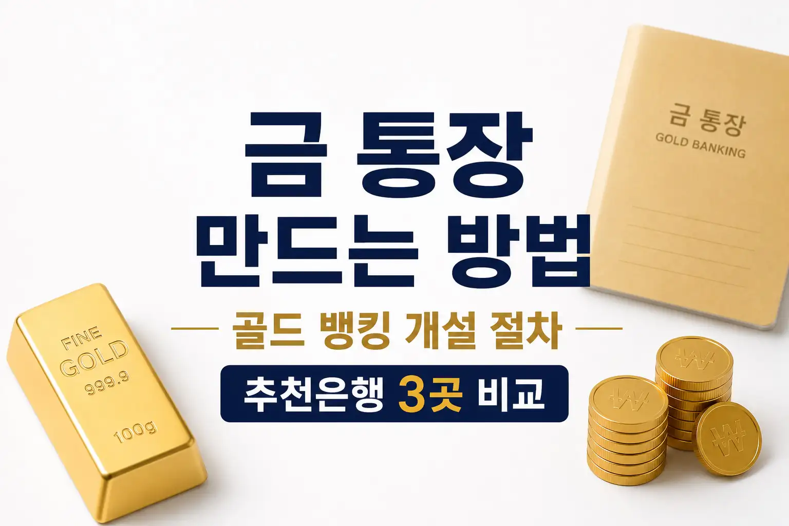 금 통장 만드는 방법